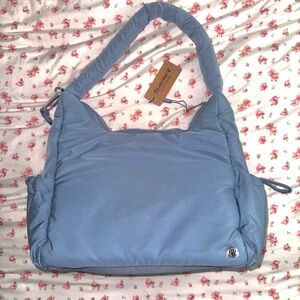 Bearpaw Puffer Shoulder Bag blue NWT